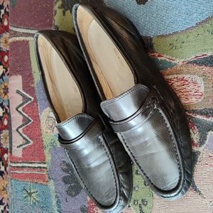 Vintage Emporium Capwell Green Leather Italian  Loafers 8.5M US